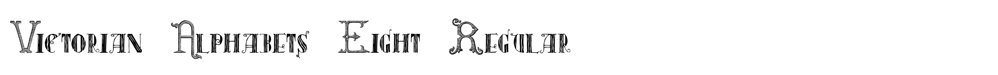 Victorian Alphabets Eight Regular image